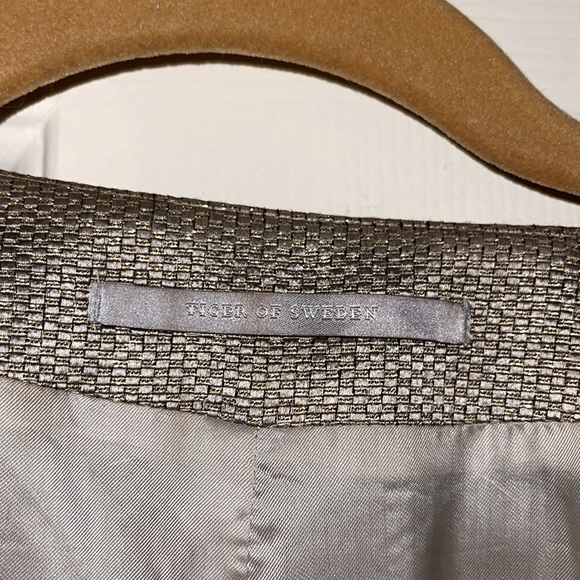 Tiger of Sweden Crop Jacket ‘Cateline’ Shimmery European Size 40 US Large - Picture 5 of 9